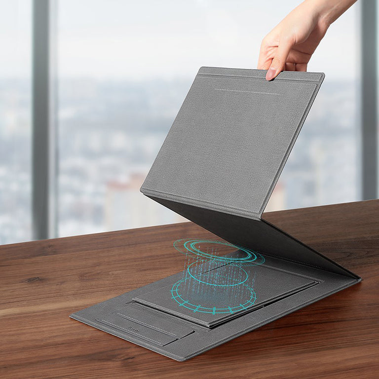 Baseus Ultra High Folding Laptop Stand, Adjustable Ergonomic Desk Riser for 11–16 Inch Laptops