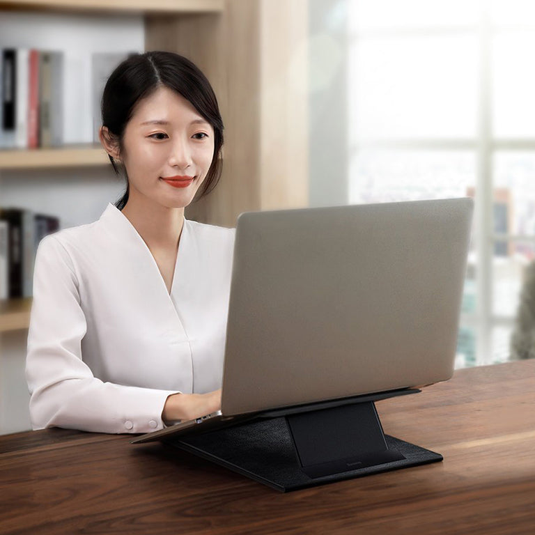 Baseus Ultra High Folding Laptop Stand, Adjustable Ergonomic Desk Riser for 11–16 Inch Laptops