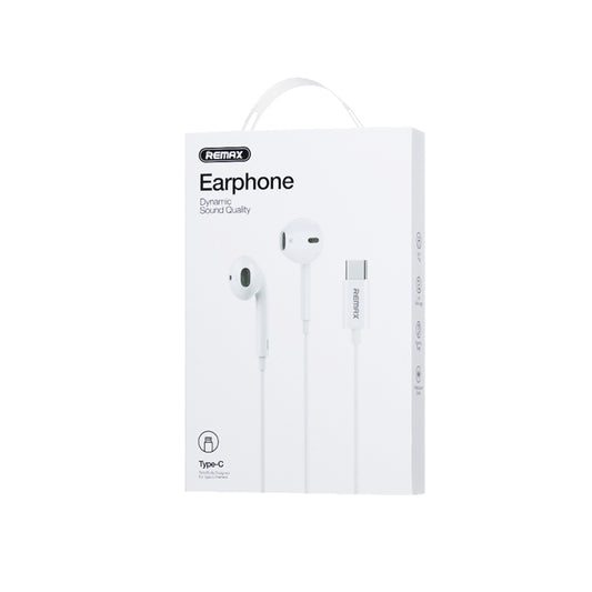 Remax RM-702a Type-C Earphone with Clear Sound, Sleek Fit