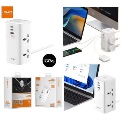 LDNIO SC4383 70W Tower Extension Power Socket