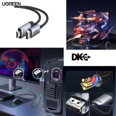 UGREEN 15773 4K Display Port To HDMI Cable -1M