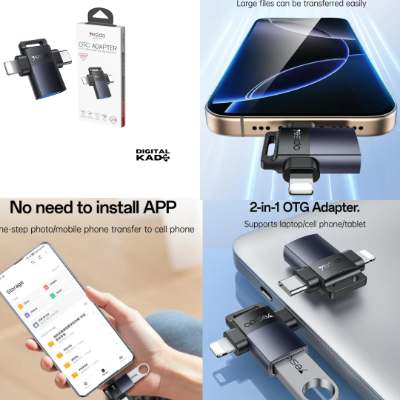 Yesido GS35 2 in 1 OTG Adapter