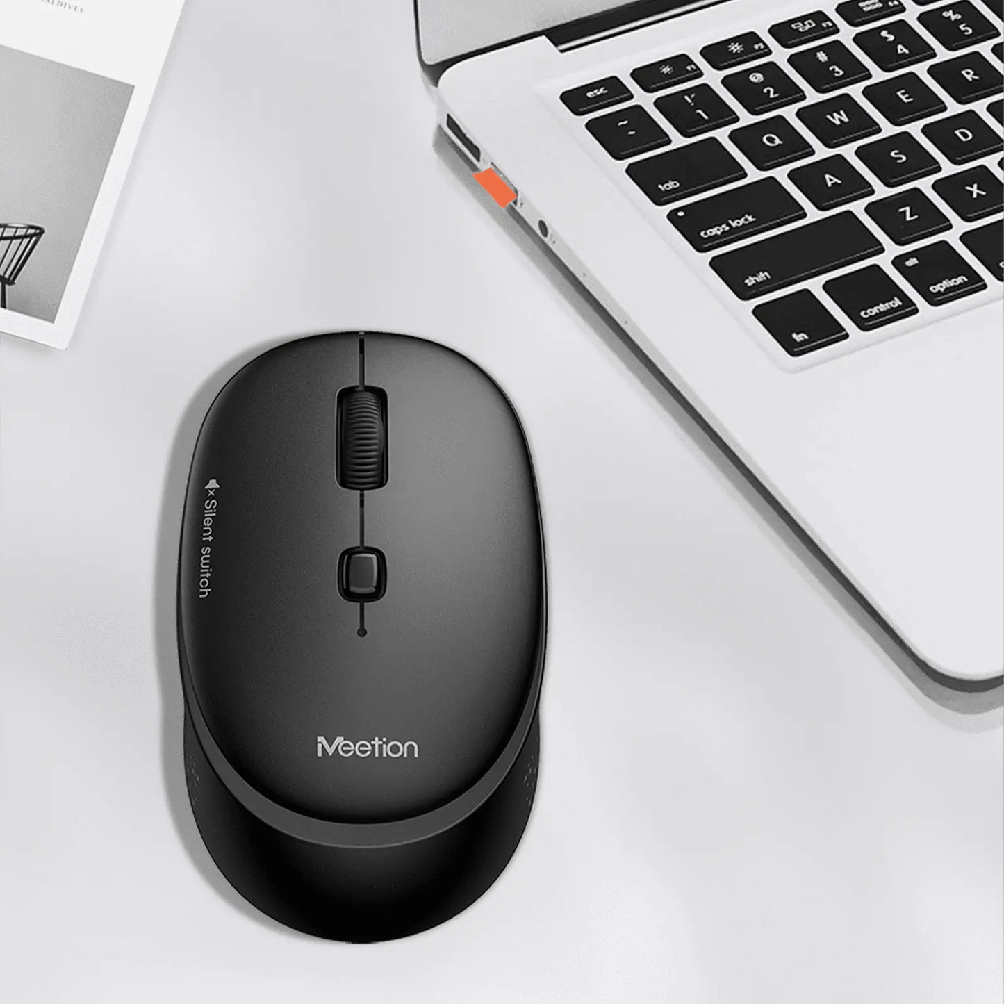 Meetion R571 Silent Wireless Mouse, Ergonomic Design with Adjustable DPI