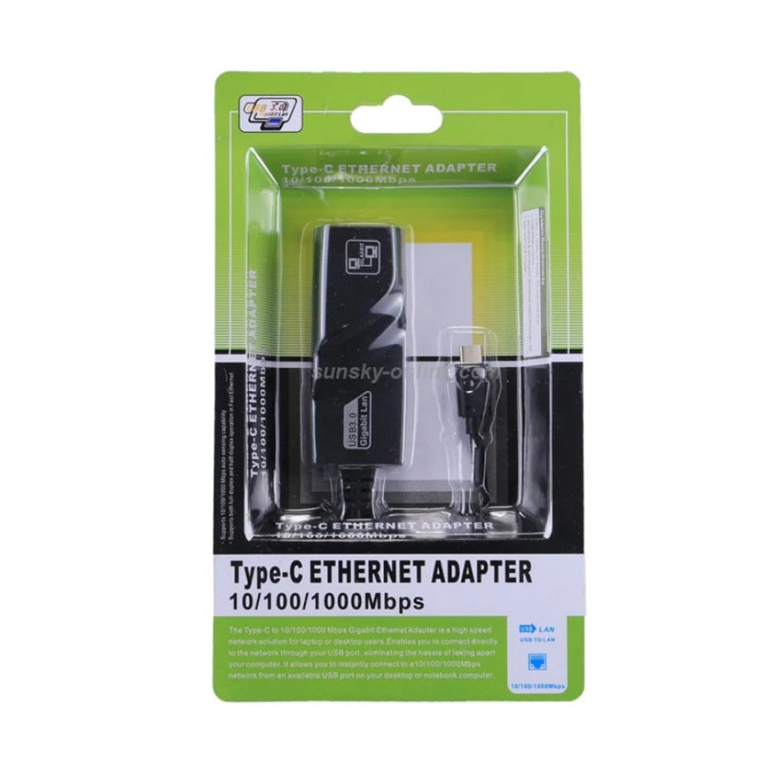 Type C to Ethernet RJ45 Network Adapter
