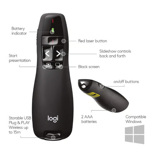 Logitech R400 Laser Presentation Remote