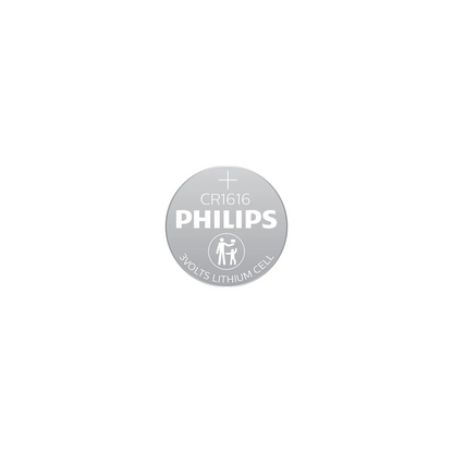 Philips CR1616 3V Lithium Button Cell Battery - 2 Piece