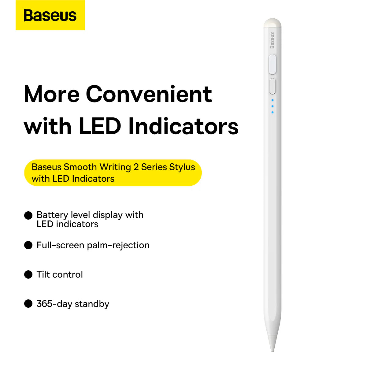Baseus Smooth Writing Active Stylus Pen with LED Indicators
