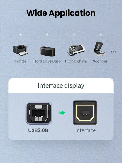 UGREEN 20120 USB-C to USB-B 2.0 Adapter For Printers, Scanners, Fax Machines & More
