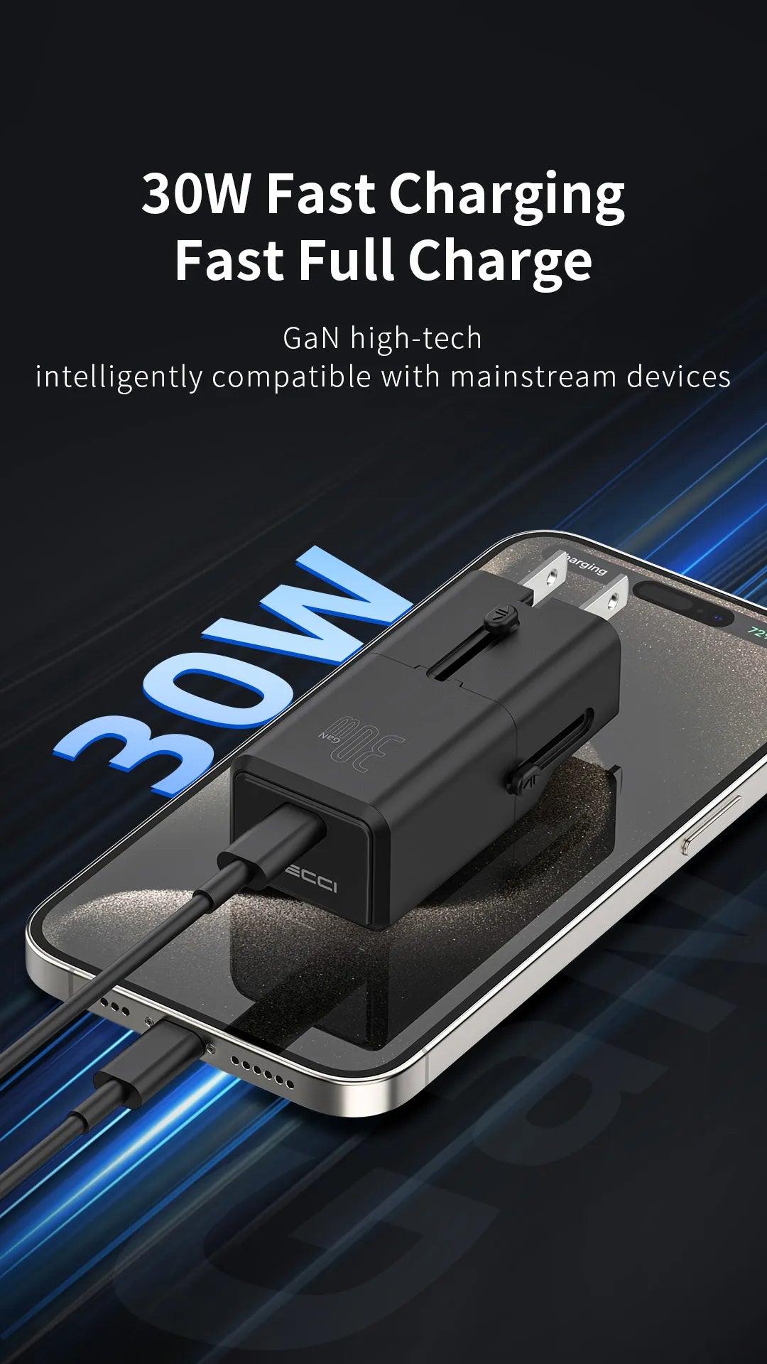 Recci RCG-P07 30W PD USB-C GaN Fast Charger