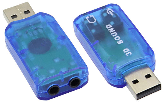 External USB Sound Card Audio Adapter Mic Speaker Audio Interface For Laptop PC