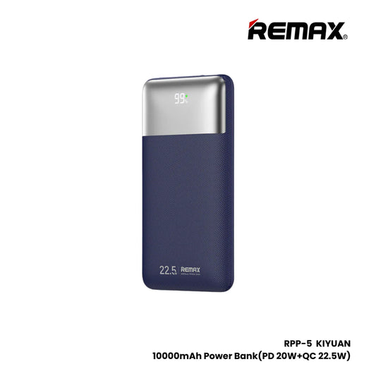 Remax RPP-5 Kiyuan Edition 10000mAh Power Bank, 22.5W Fast Charging