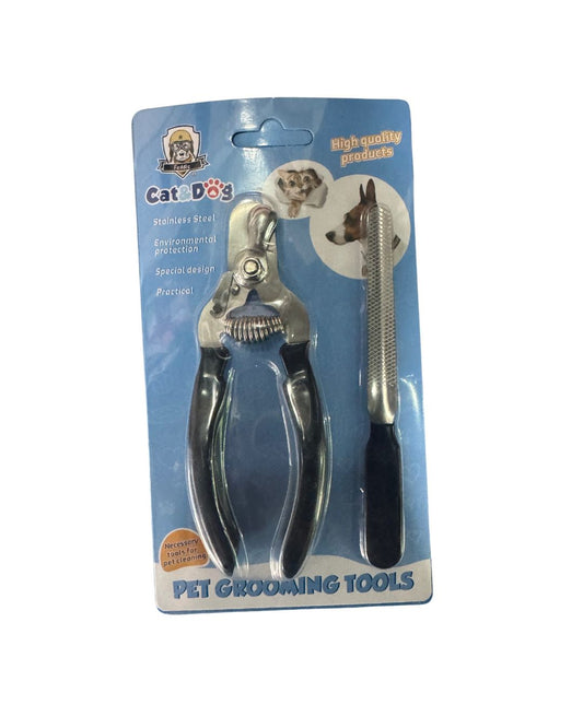 Professional Pet Nail Clippers & Grinder Kit - Safe & Quiet Dog & Cat Grooming Tool with & Nail File