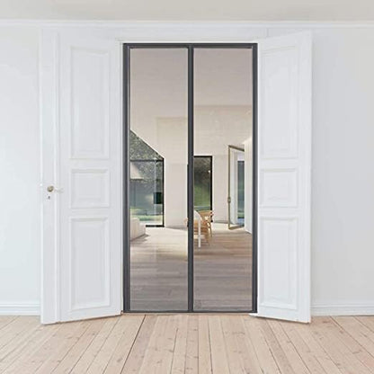 Magnetic Fly Screen Door, Heavy-Duty, Anti Mosquito Mesh, No Gap,Super Quiet, No Drilling, Washable Mesh, 100*210cm