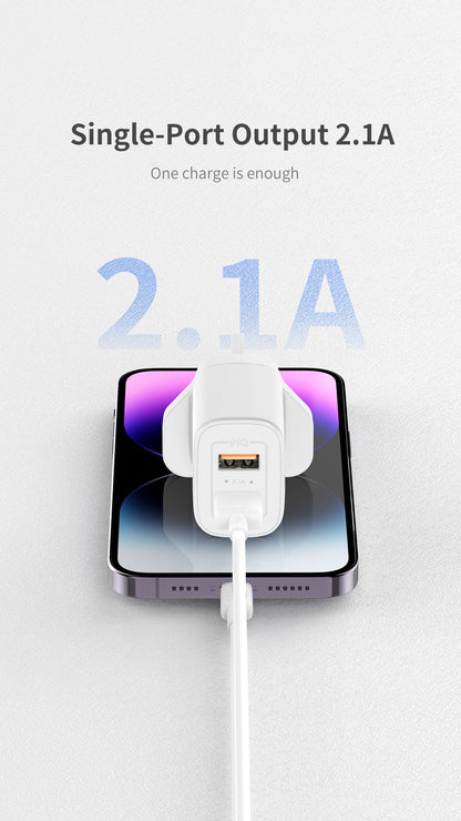 RECCI RC53U Dual USB Port Travel Charger