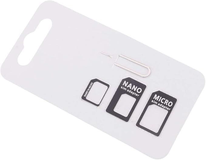 Griffin SIM Card Adapter Toolkit, 4-in-1 Nano, Micro, Standard SIM Converter with Ejector Pin