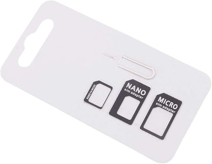 Griffin SIM Card Adapter Toolkit, 4-in-1 Nano, Micro, Standard SIM Converter with Ejector Pin