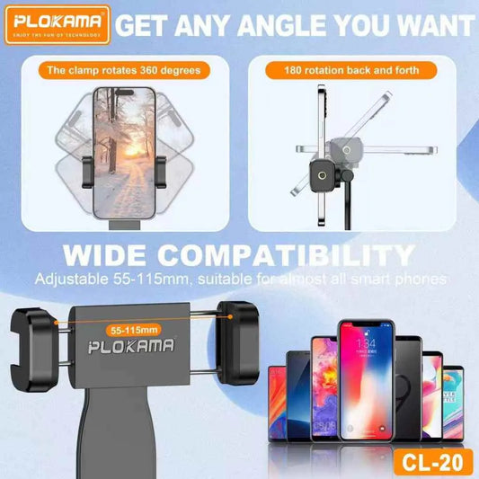 Plokama CL-20 Phone Clip Head For Connecting To Tripods
