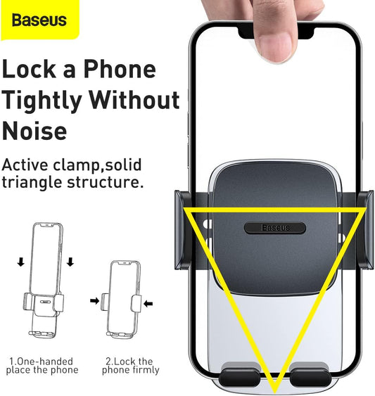 Baseus SUYK000101 Easy Control Clamp Car Mount Holder, Air Outlet Version