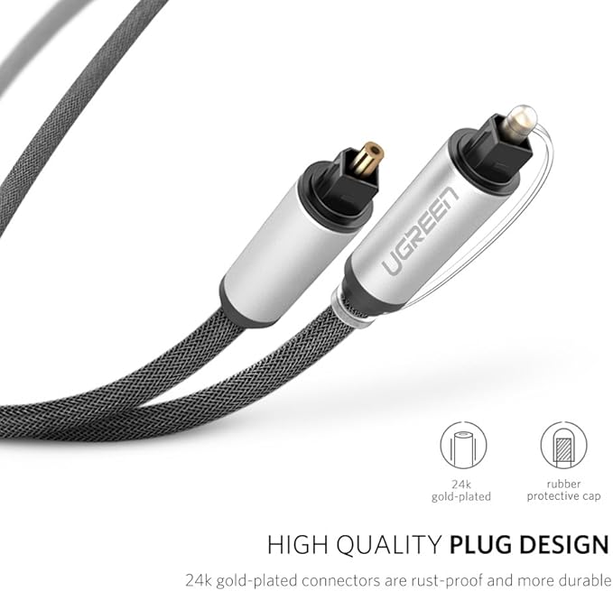 UGREEN 10542 Toslink Audio Optical Cable, 1.5 Meter