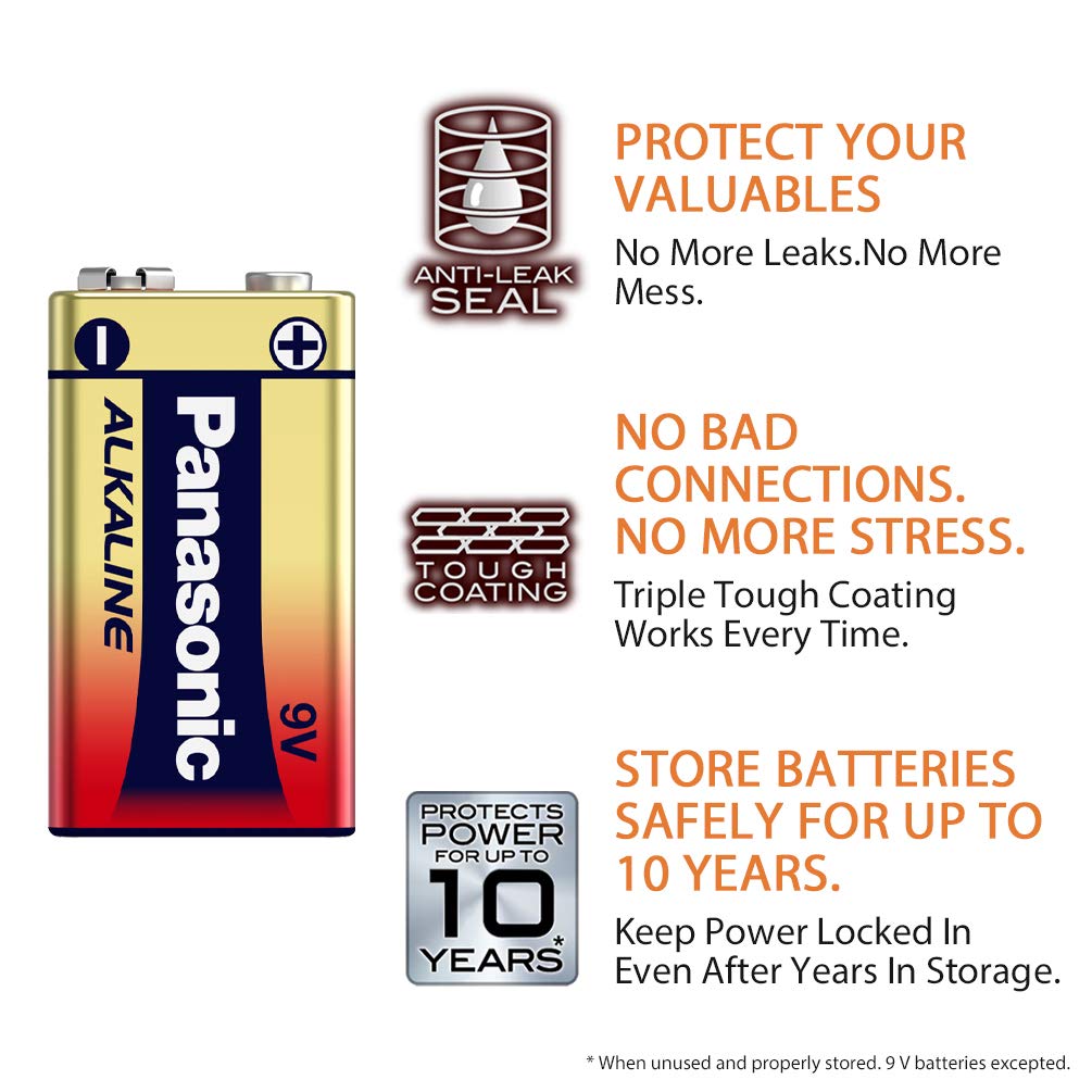 Panasonic Alkaline 9V Battery (1 Piece)