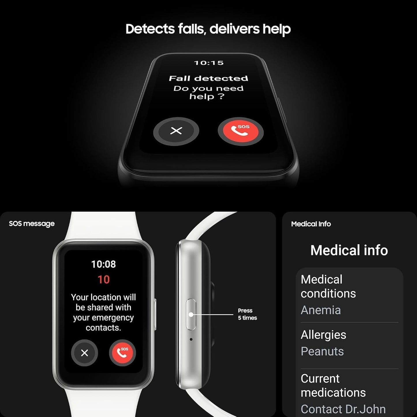 Samsung Galaxy Fit 3 SM‑R390, Silver