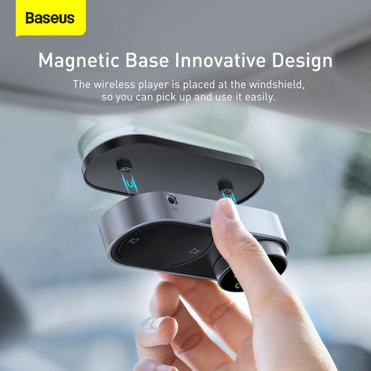 Baseus Solar Car Wireless MP3 Player, Bluetooth + FM + Solar Charging