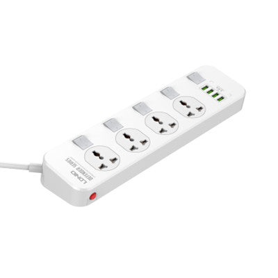 LDNIO SC4408C Power Strip, 4 Sockets + 4 USB Ports, 2500W, 2 Meters