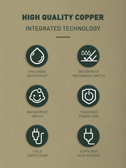 LDNIO SC4408C Power Strip, 4 Sockets + 4 USB Ports, 2500W, 2 Meters