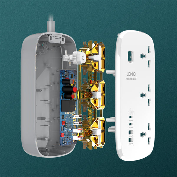 LDNIO SC3416 3250W Smart Guard Power Strip -2M