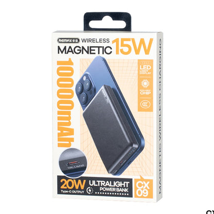 Remax CX09 10000mAh PD 20W Magnetic Wireless Power Bank