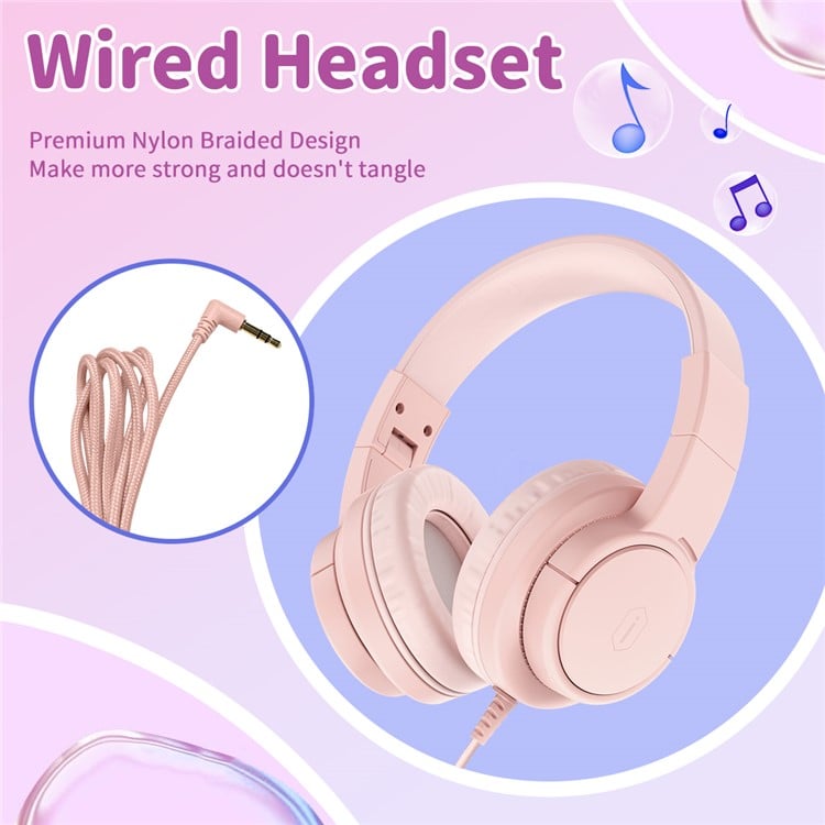 WiWU KTD-01 3.5mm Wired Foldable Over-Ear Headphone- Blue