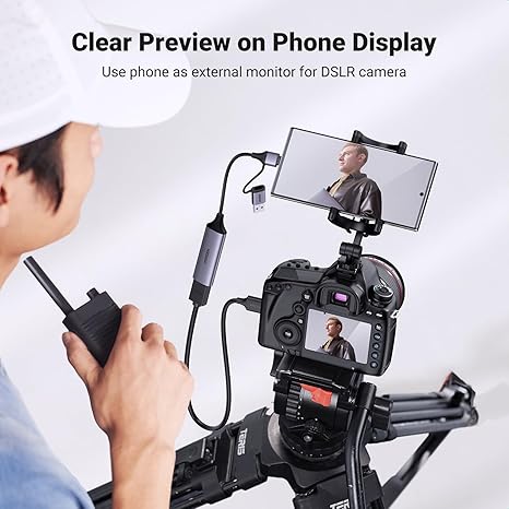 UGREEN 25854 HDMI to USB/USB-C Video Capture Card, 4K Input, 1080p Recording