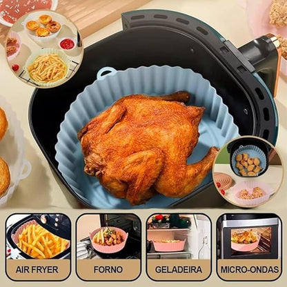 Air Fryer Silicone Floppy Disk, Non-Stick, Reusable and Heat-Resistant