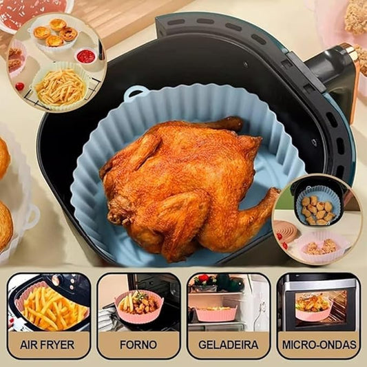 Air Fryer Silicone Floppy Disk, Non-Stick, Reusable and Heat-Resistant