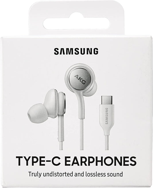 Samsung EO-IC100 Type-C Earphones -White, AKG-Tuned Sound, Global Version