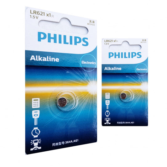 Philips LR621 1.5V Alkaline Button Cell Battery - 1 Piece