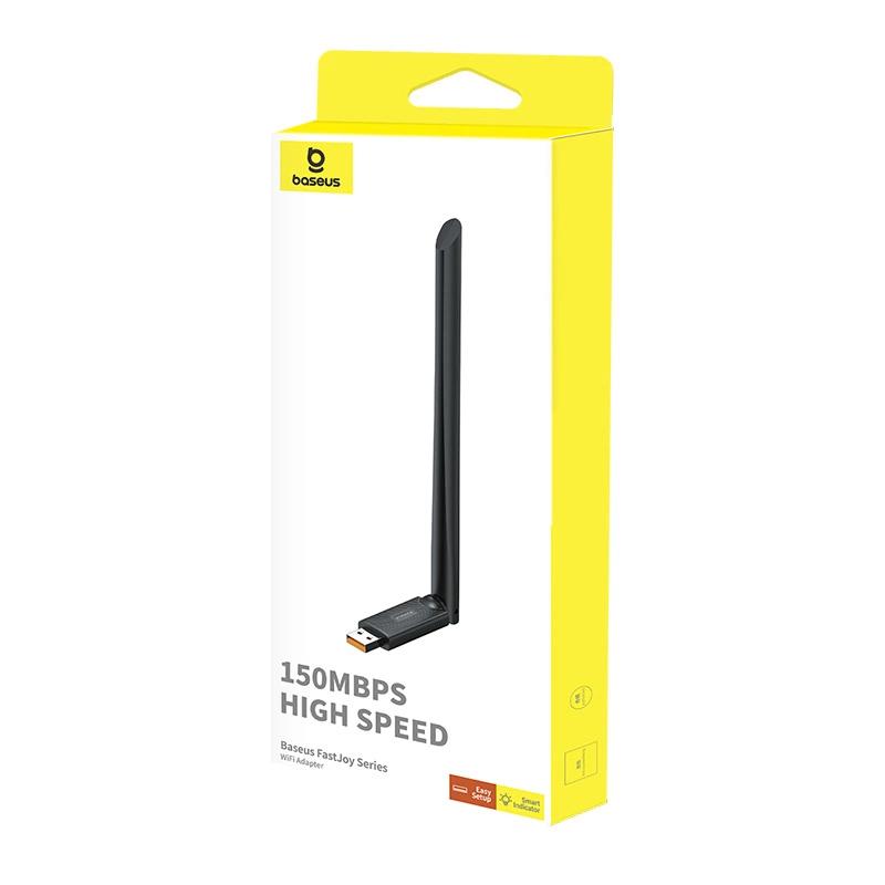 Baseus BS-0H171 USB WiFi Adapter, 150Mbps, 2.4GHz