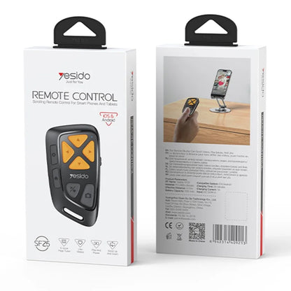 Yesido SF25 Wireless Smartphone Remote, Bluetooth Media & Navigation Controller