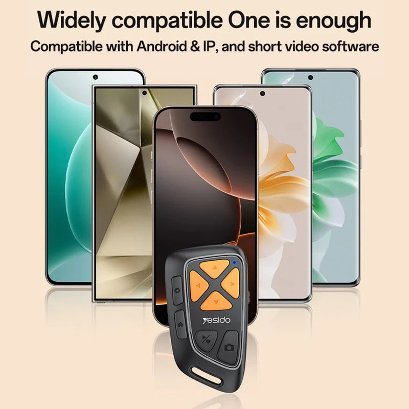 Yesido SF25 Wireless Smartphone Remote, Bluetooth Media & Navigation Controller