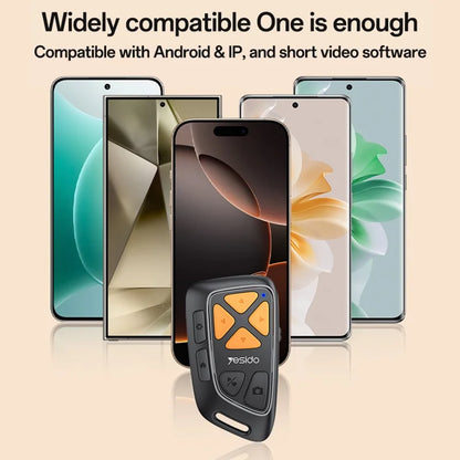 Yesido SF25 Wireless Smartphone Remote, Bluetooth Media & Navigation Controller
