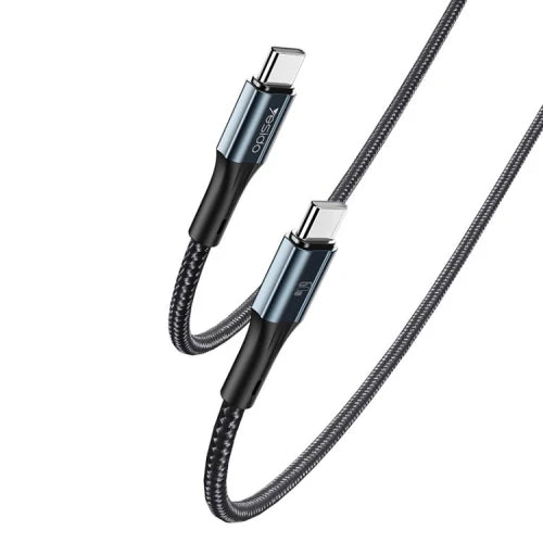 Yesido CA206 60W PD Fast Charge Type‑C to Type‑C Cable, 1 Meter