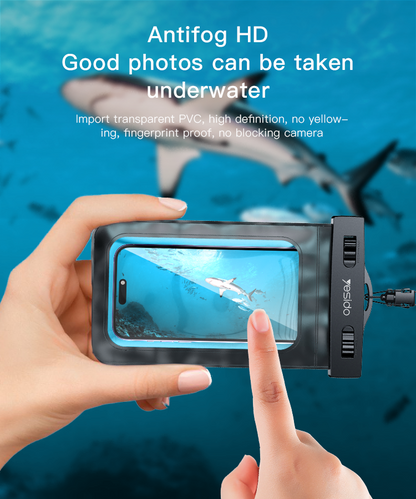 Yesido WB10 Waterproof Phone Case, Floating Airbag Design, Touchscreen Safe, IPX8 Rated