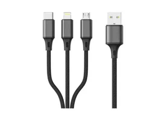 Aspor AC-35 3.0A Fast Charging USB to Type-C Cable- 1 Meter