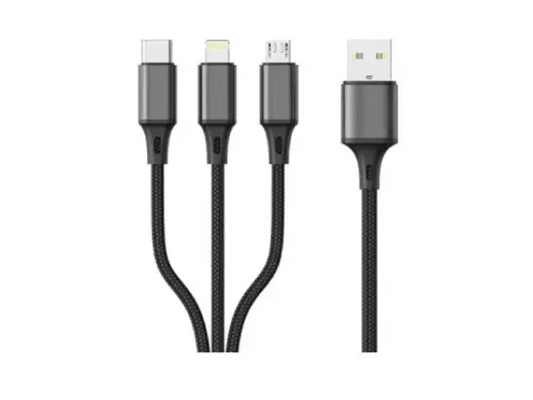 Aspor AC-35 3.0A Fast Charging USB to Type-C Cable- 1 Meter