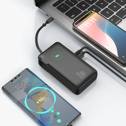 WiWU Noble 2-in-1 Power Bank & Charger Adapter, Fast Charging, Portable, Travel-Ready (10,000mAh)
