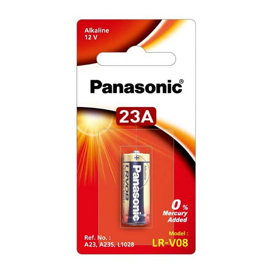 Panasonic Alkaline 23A 12V Battery LR-V08/1BPA - 1 Piece