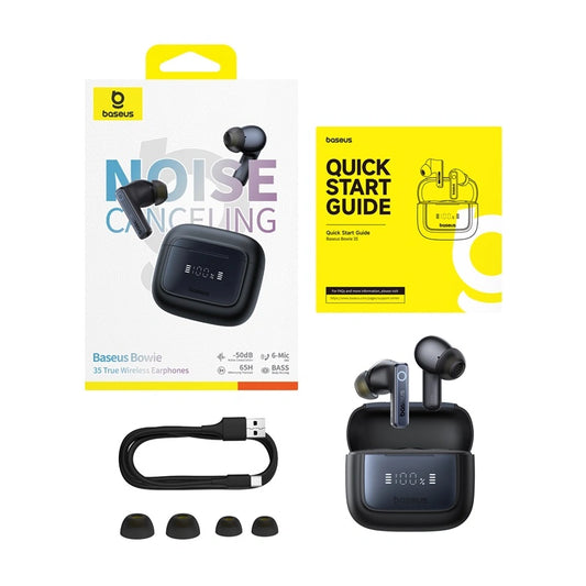 Baseus Bowie 35 True Wireless Earphones With ANC and Digital Display