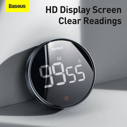 Baseus Heyo Rotation Countdown Timer Pro, Magnetic, LED Display, Silent Operation