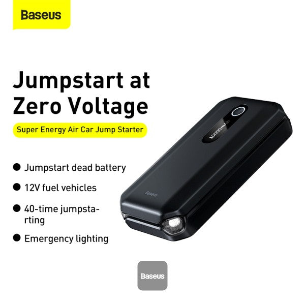 Baseus Super Energy Air Car Jump Starter (10000mAh,Peak Current 1000A)