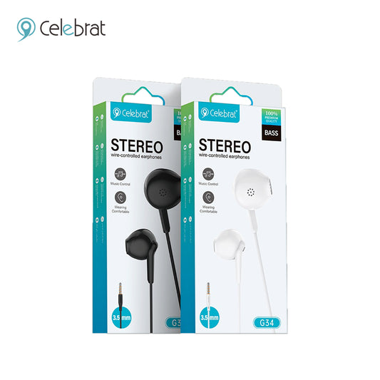 Celebrat G34 3.5mm Wired Earphones